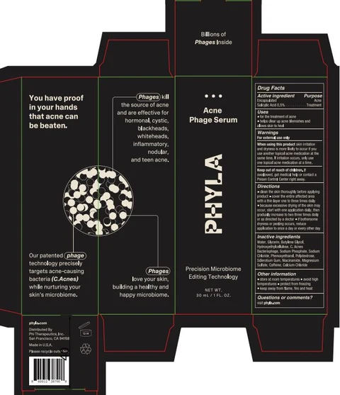 Acne Phage Serum packaging
