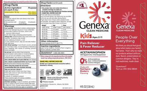 Kids Pain and Fever packaging