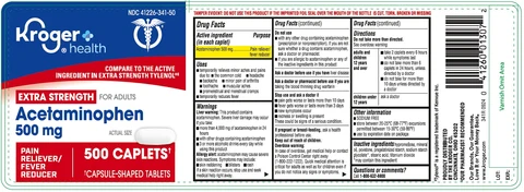341R- Kroger APAP 500mg 500ct lbl