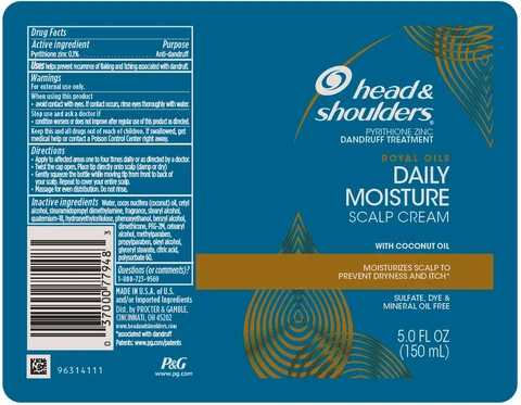 Head and Shoulders Royal Oils Daily Moisture Scalp packaging