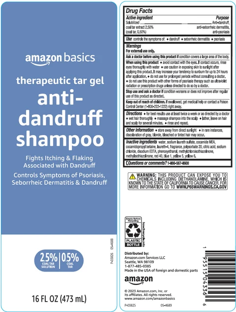 amazon basics therapeutic tar anti-dandruffAnti-dandruff, anti-seborrheic dermatitis, anti-psoriasis packaging
