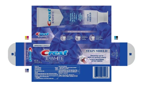 Crest 3D WhiteStain Shield 포장