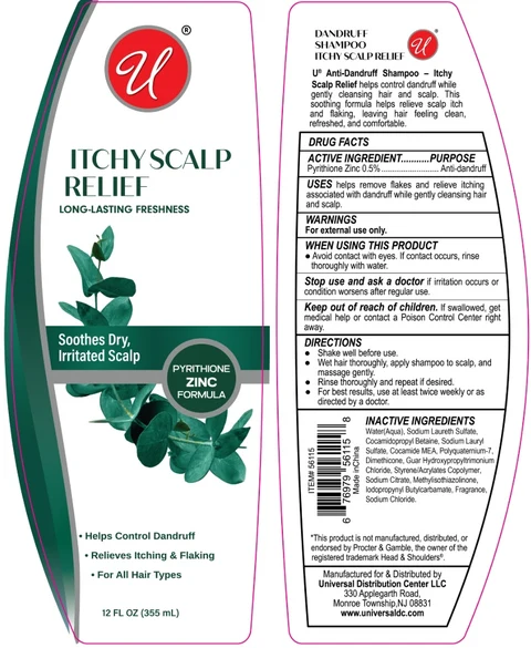 ITCHY SCALP RELIEF DANDRUFF packaging