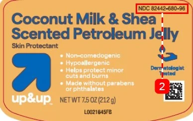 Coconut Milk and Shea Petroleum Jelly 포장