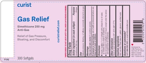 Curist Gas ReliefMaximum Strength 포장