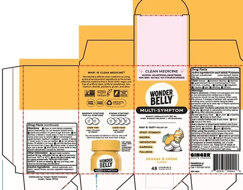 WONDERBELLY MULTI-SYMPTOM 포장
