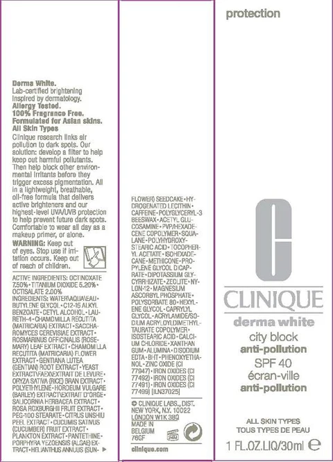 DERMA WHITECITY BLOCK ANTI-POLLUTION SPF40 포장