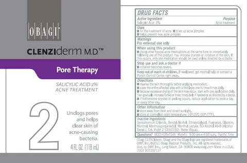 CLENZIDERM PORE THERAPY ACNE TREATMENT packaging