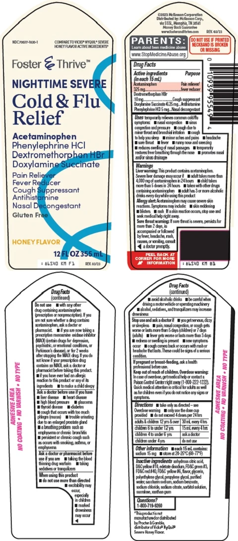 foster and thrive nighttime severe cold and flu relief packaging