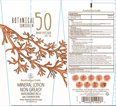 Austalian GoldBroad Spectrum SPF 50 Sunscreen 포장