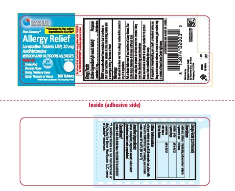 Loratadine packaging