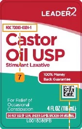 Leader Castor Oil packaging