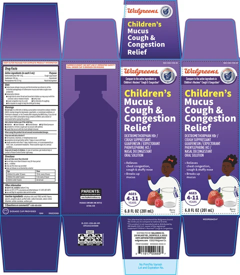 Childrens Mucus Cough and Congestion Relief packaging