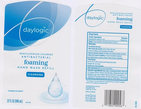 Daylogic Antibacterial Foaming Wash Refill 포장