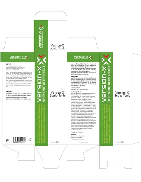 Version X Scalp Tonic 포장