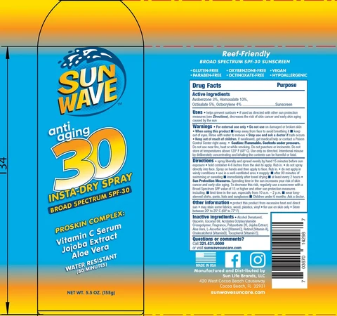 Sun Wave Anti Aging Insta Dry SPF 30 포장