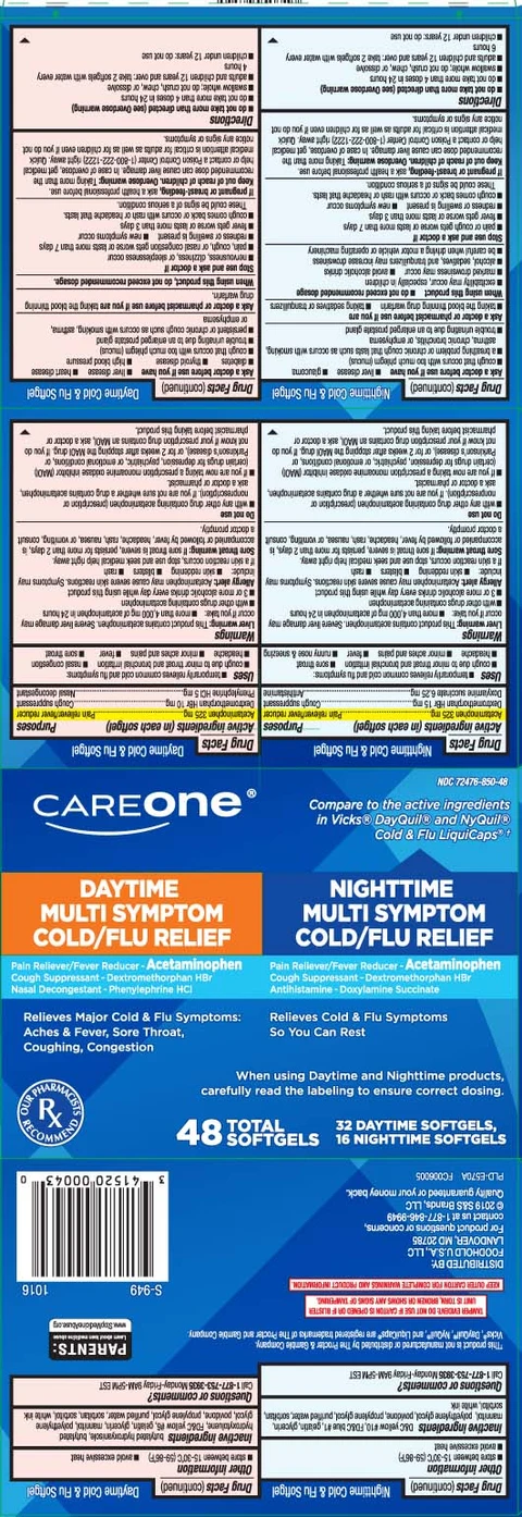 Daytime Nighttime Cold Flu Relief 포장