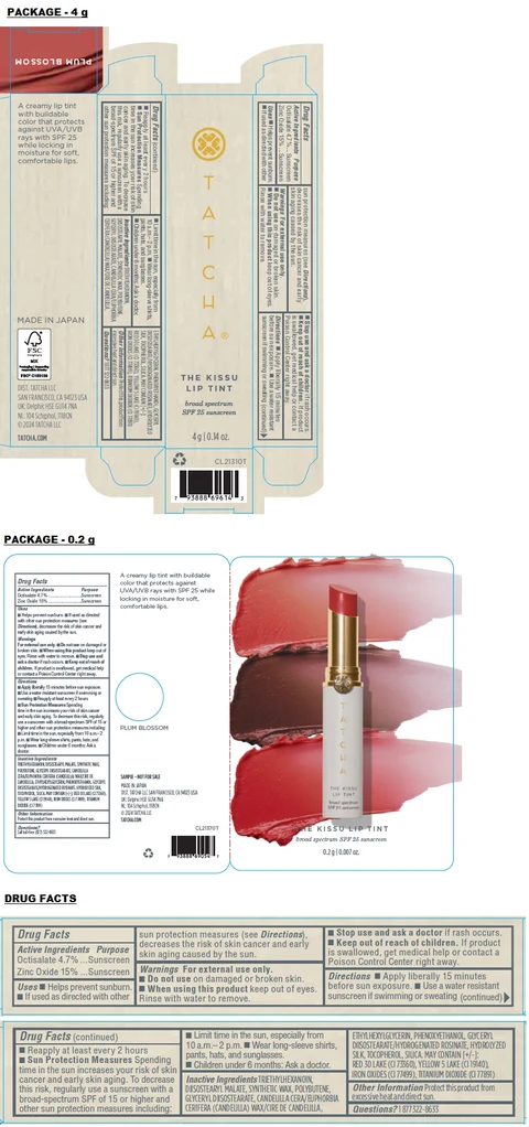 TATCHA THE KISSU LIP TINT SPF 25 PLUM BLOSSOM 포장