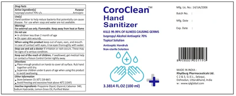 CorocClean Hand Sanitizer / CoroClean Hand Sanitizer 포장