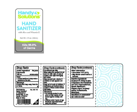Handy Solutions Hand Sanitizer packaging