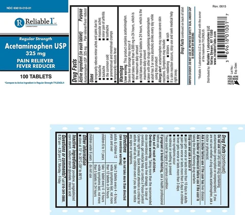 ACETAMINOPHEN 325 MG 포장