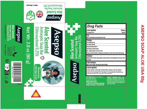 Asepso Aloe Scented Antiseptic 포장