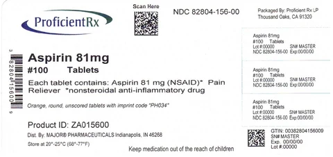 Aspirin Low Dose Chewable Orange 포장