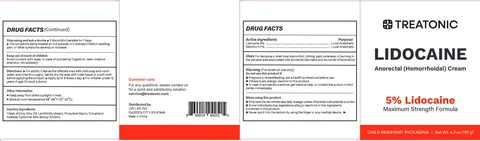 Lidocaine numbing cream packaging