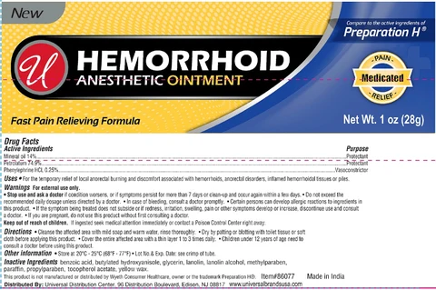 Hemorrhoid Anesthetic 포장
