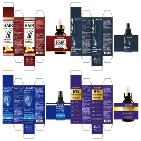 AIJIEYO 5% MinoxidiL Hair Growth Solution 포장