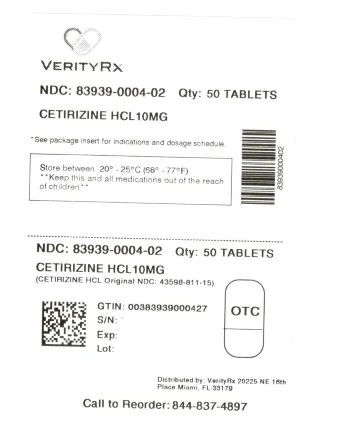 Cetirizine Hydrochloride 포장