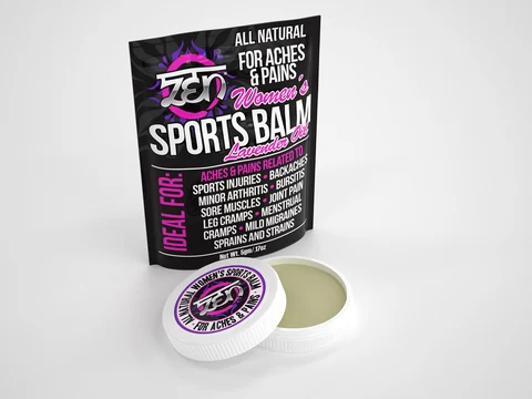 Womens Sports Balm packaging