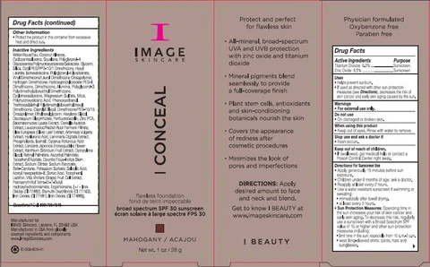 I Conceal Flawless Foundation Broad Spectrum SPF 30 Sunscreen Mahogany 포장