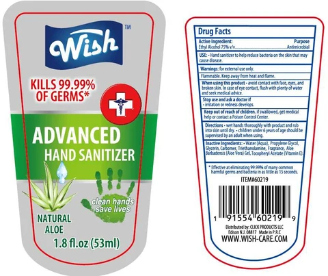 Wish advanced hand sanitizer01 packaging