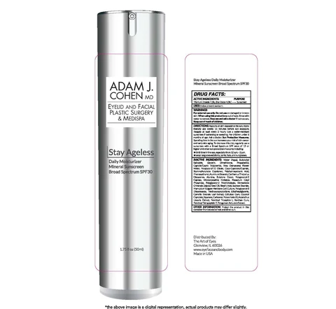 STAY AGELESS DAILY MOISTURIZER MINERAL SUNSCREEN BROAD SPECTRUM SPF 30 포장