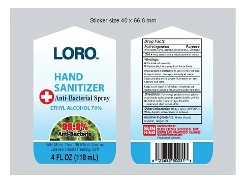 Hand Sanitizer packaging