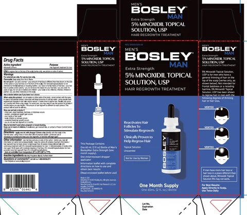 BOSLEY Man 5 Minoxidil Topical Solution 포장
