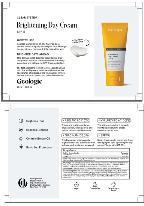 Clear System Brightening Day CreamSPF 15 포장