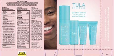 Tula Skincare Clear Skin Starters Travel Size Acne and Blemish Fighting Kit 포장
