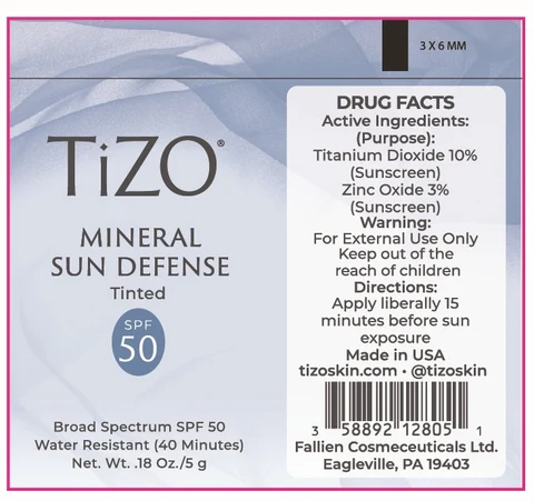 TiZO Mineral Sun Defense SPF 50 packaging