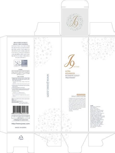 J9 ULTRA ADVANCED INTENSIVE SCALP TREATMENT 포장