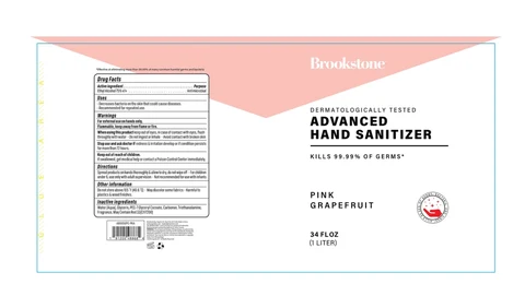 BROOKSTONE ADVANCED HAND SANITIZER PINK GRAPEFRUIT 포장