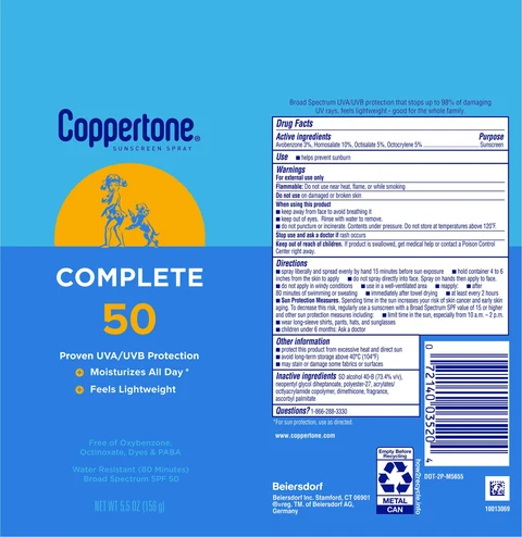 Coppertone Complete Sunscreen SPF 50 포장