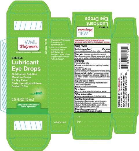 Well at Walgreens Sterile Lubricant Eye packaging