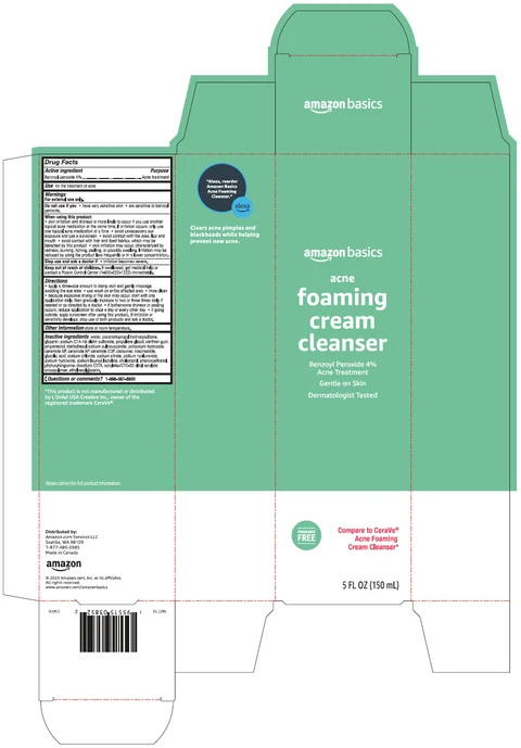 amazon basics acne foaming cleanserAcne Treatment packaging