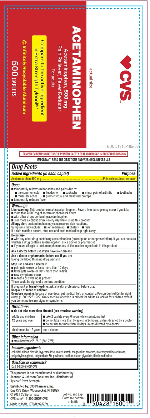 CVS Acetaminophen packaging
