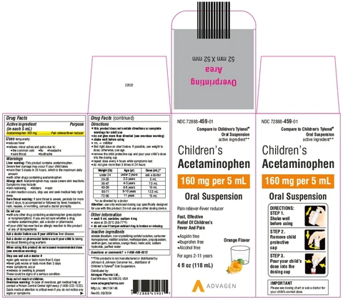 Childrens Acetaminophen packaging
