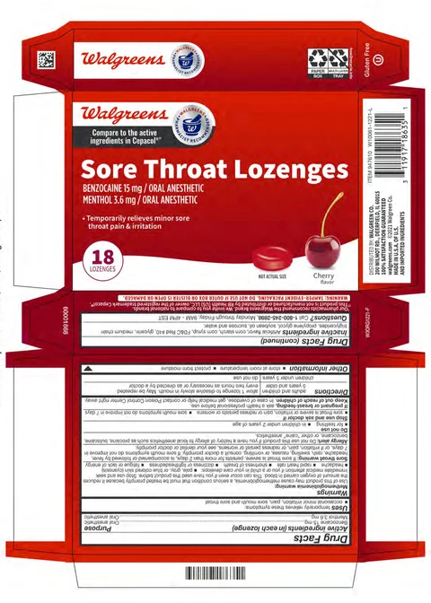 Cherry Sore Throat Lozenge packaging
