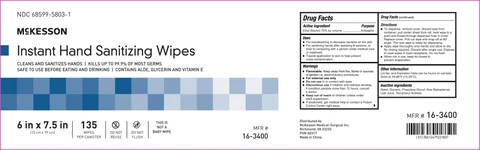 Alcohol Disinfecting Wipe packaging