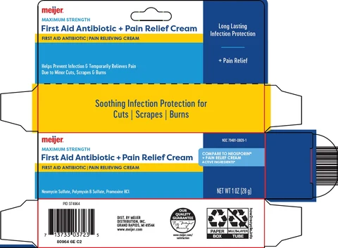 first aid antibiotic and pain relief packaging